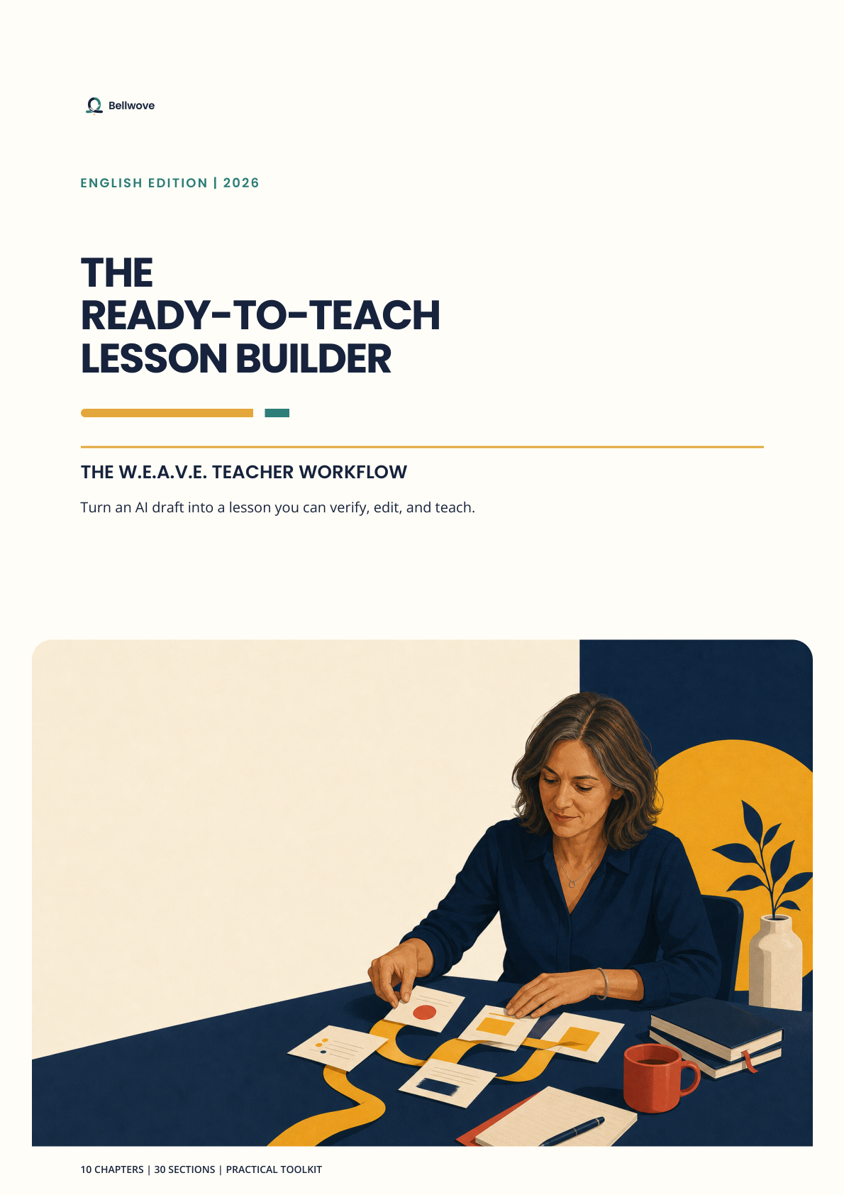 Bellwove Basic ebook cover titled The Ready-to-Teach Lesson Builder
