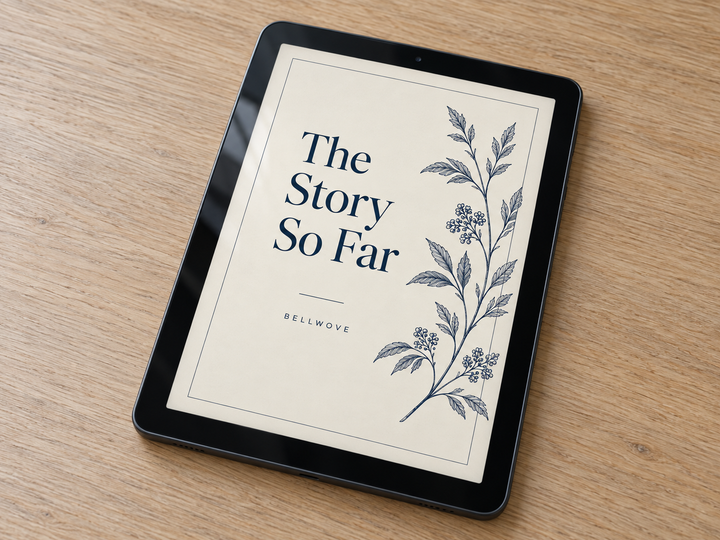 One Hour Story digital memoir on a tablet